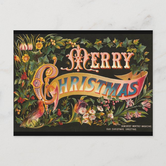 Cartão postal de natais vintages (Frente)