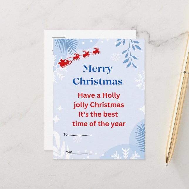 Cartão postal de Natal (Frente/Verso In Situ)