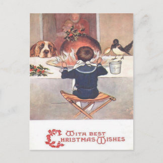 Cartão postal de Natal 1906 para a Vintage