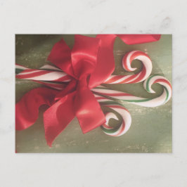 Cartão postal de Natal Candy Canes