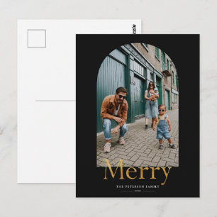 Cartão postal de Natal com Quadro de Arca de Feliz
