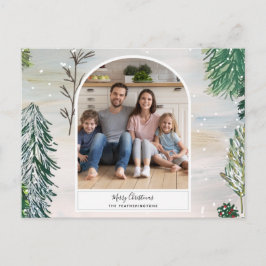 Cartão postal de Natal da Floresta Inverna Encanta