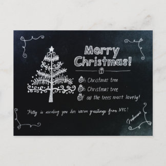 Cartão postal de Natal da NYC