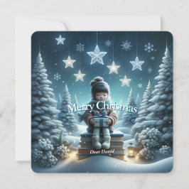 Cartão postal de Natal de fantasia tradicional