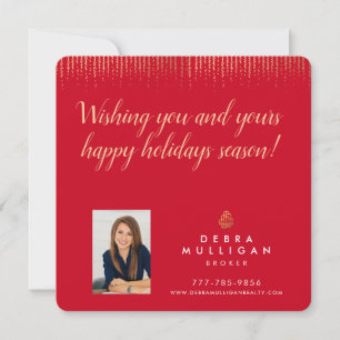 Cartão postal de Natal de Feriados do Realtor