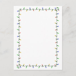 Cartão postal de Natal de Férias de Fronteira Clar