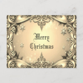 Cartão postal de Natal de Férias Decorativas Doura