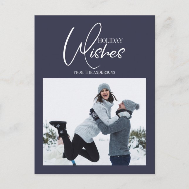 Cartão postal de Natal de Holiday (Frente)