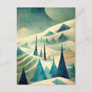 Cartão postal de Natal do Logo Business Retro Chri