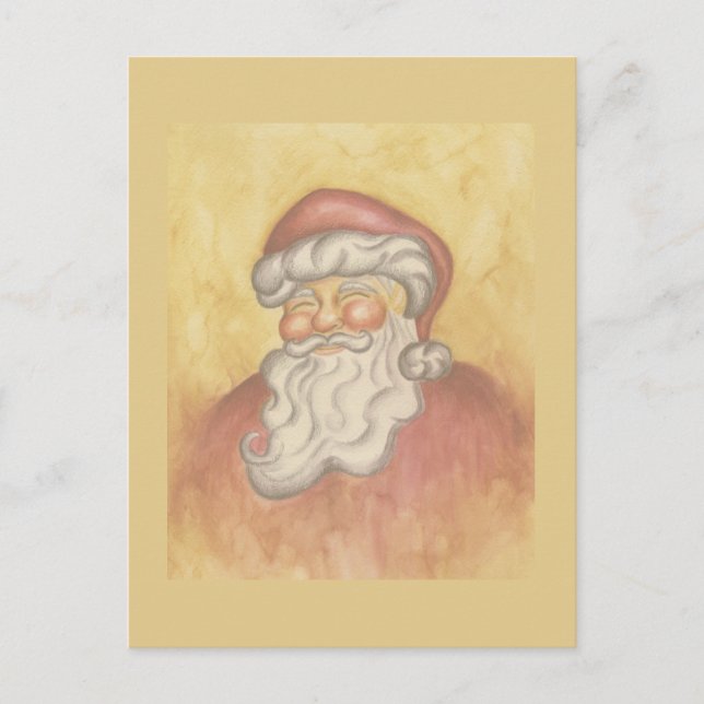 Cartão postal de Natal do Papai Noel Clássico (Frente)