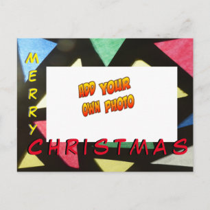 Cartão postal de Natal em Vidro Colorido ADICIONE 