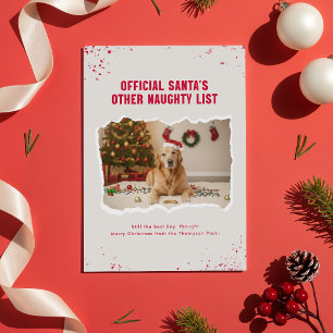 Cartão postal de Natal engraçado com foto de cacho