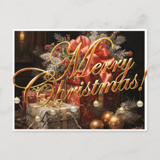 Cartão postal de Natal Feliz
