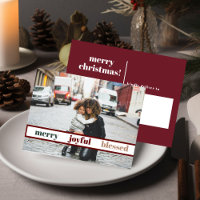 Cartão postal de Natal Feliz