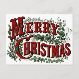 Cartão postal de Natal Feliz