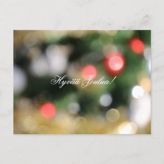 Cartão postal de Natal finlandês "Hyvää Joulua"