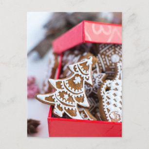 Cartão postal de Natal Gingerbird
