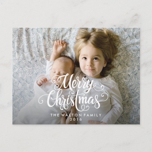 Cartão postal de Natal Holiday Winter Photo (Frente)