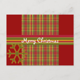 Cartão postal de Natal Merry da xadrez