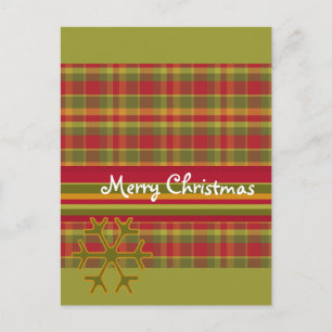 Cartão postal de Natal Merry da xadrez