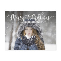 Cartão postal de Natal Merry Moderno