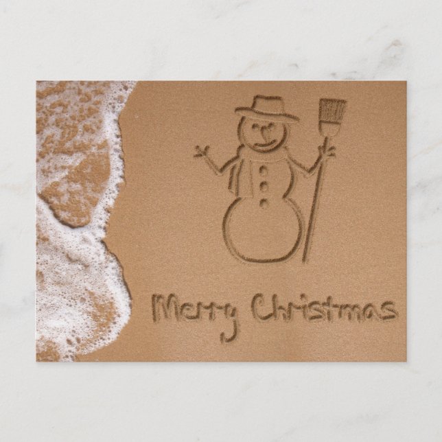 Cartão postal de Natal no Verão (Frente)