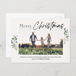 Cartão postal de Natal para a Família Moderna