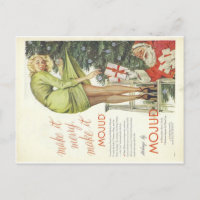 Cartão postal de Natal para anos 50