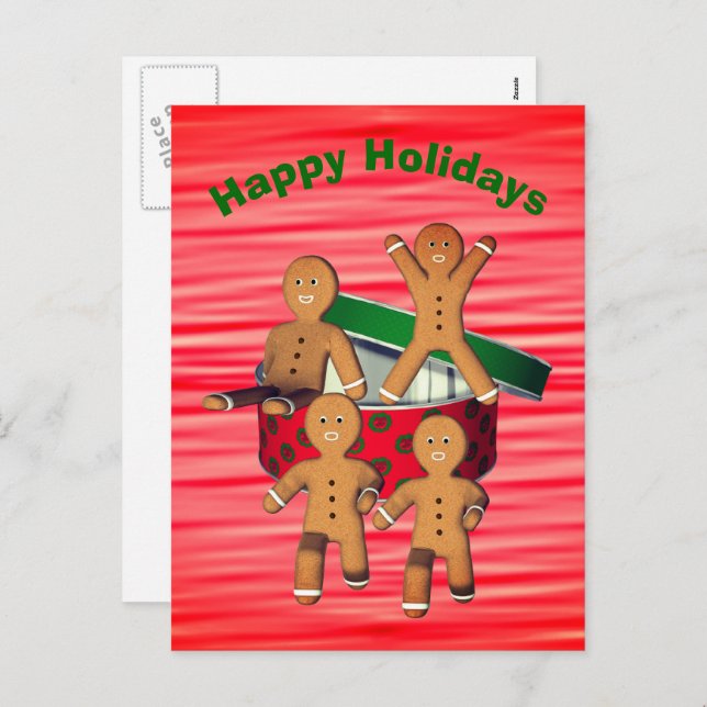 Cartão postal de Natal para Homens (Frente/Verso)