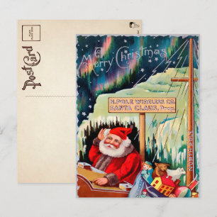 Cartão postal de Natal para Papais noeis do Polo 