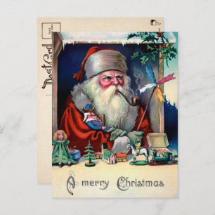 Cartão postal de Natal para Papais noeis Grumpy