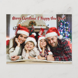 Cartão postal de Natal personalizado da FOTO