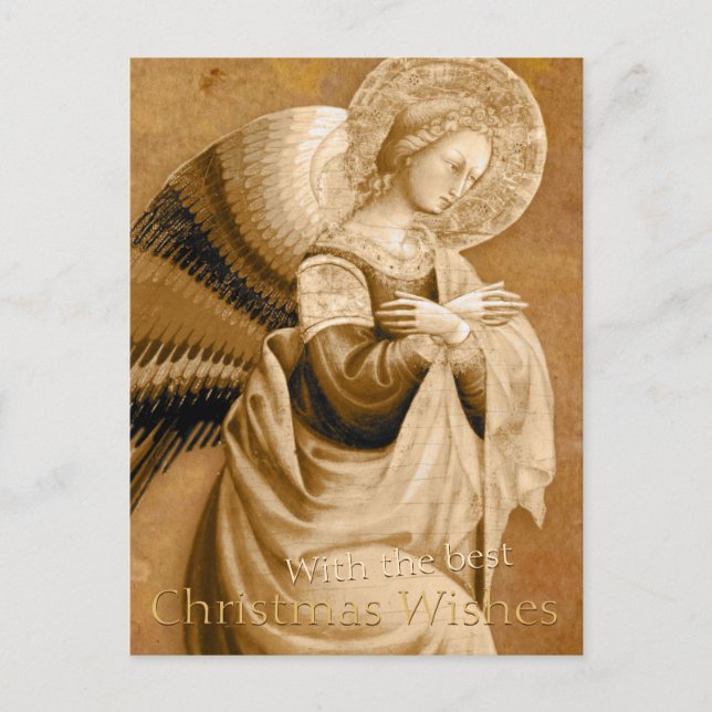 Cartão postal de Natal Vanni Anunciation Angel CC0 (Frente)
