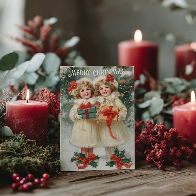 Cartão postal de Natal vitoriano antigo (Criador carregado)