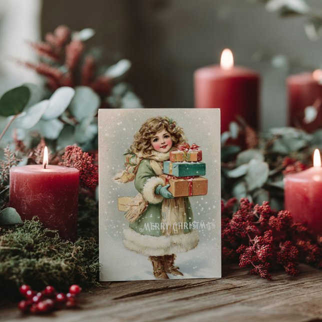 Cartão postal de Natal vitoriano antigo (Criador carregado)