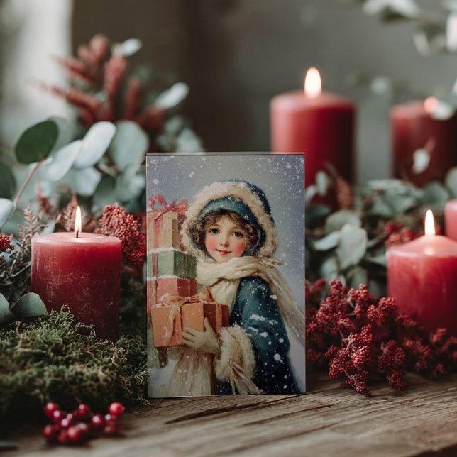 Cartão postal de Natal vitoriano antigo (Criador carregado)