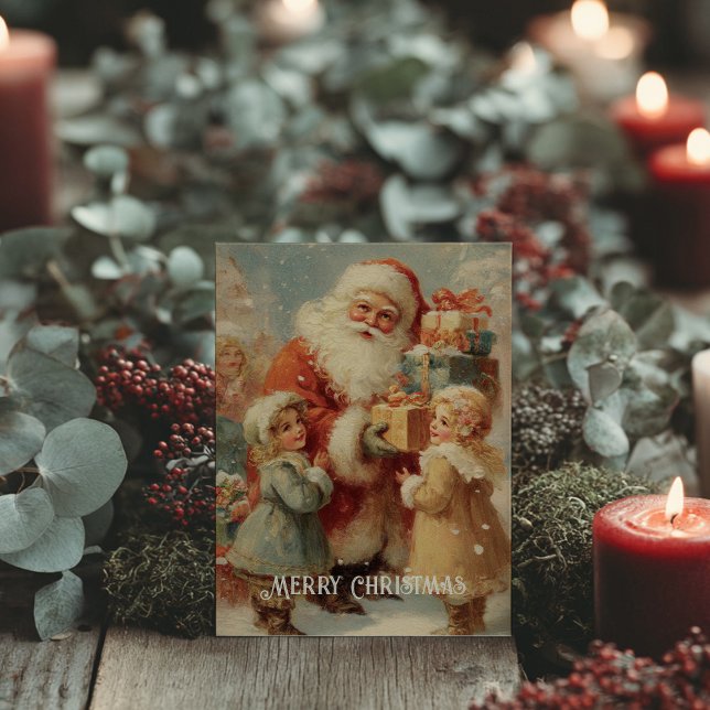 Cartão postal de Natal vitoriano antigo (Criador carregado)