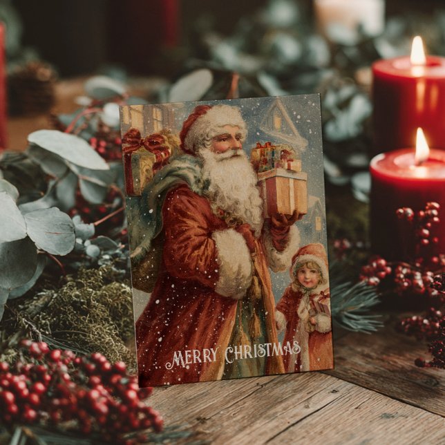 Cartão postal de Natal vitoriano antigo (Criador carregado)