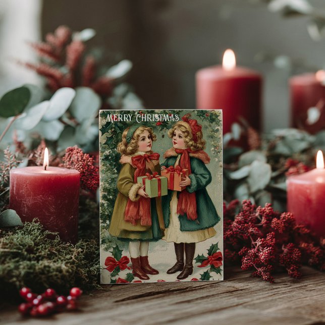 Cartão postal de Natal vitoriano antigo (Criador carregado)