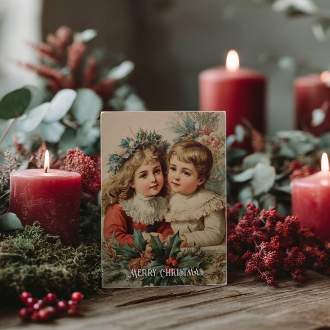 Cartão postal de Natal vitoriano antigo (Criador carregado)