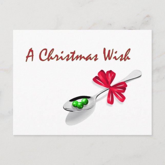 Cartão postal de Natal World Peas (Paz) (Frente)