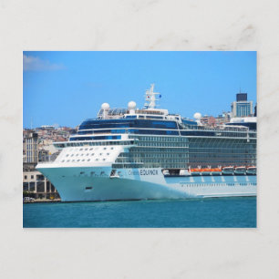 Cartão postal de navio de cruzeiro em Istambul