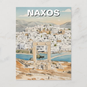 Cartão Postal de Naxos Grécia