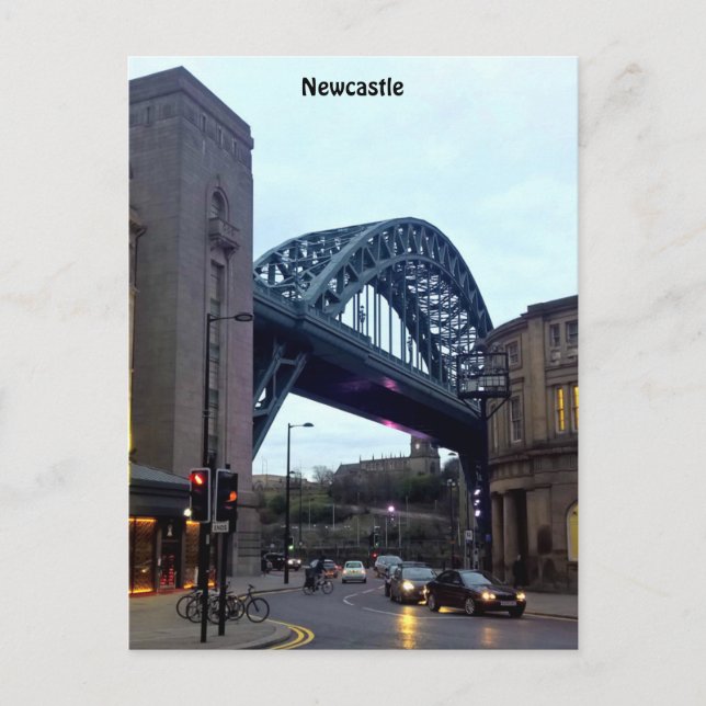 Cartão postal de Newcastle (Frente)