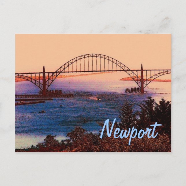 Cartão postal de Newport (OR) (Frente)