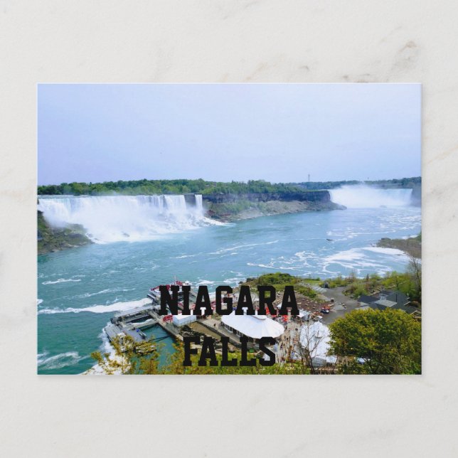 Cartão postal de Niagara Falls (Frente)