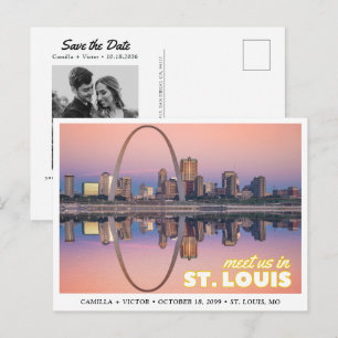 Cartão Postal de Noivado Retro de St. Louis