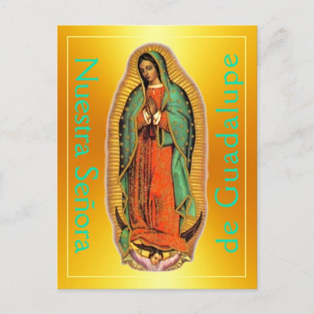 Cartão Postal de Nossa Senhora de Guadalupe (Frente)