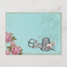 Cartão-postal de Notas de costura