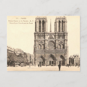 Cartão postal de Notre Dame em Paris
